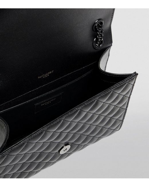 Saint Laurent Black Medium Envelope Shoulder Bag
