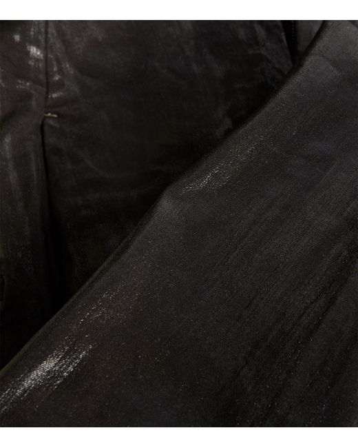 Rick Owens Black Flared High-rise Dirt Bolan Jeans