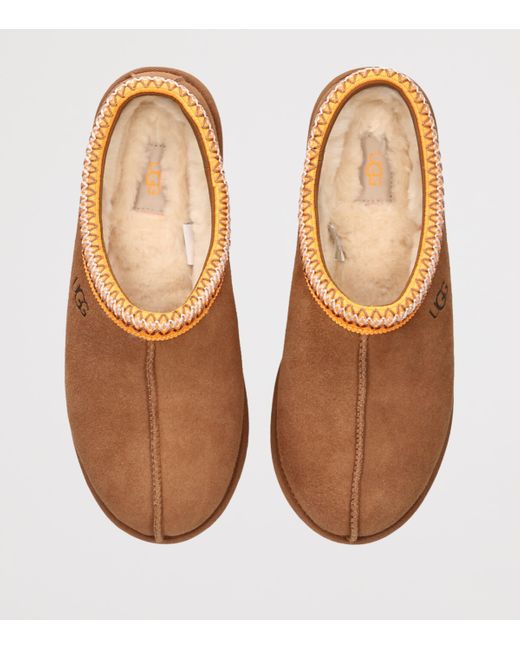 Ugg Brown Suede Tasman Slippers for men
