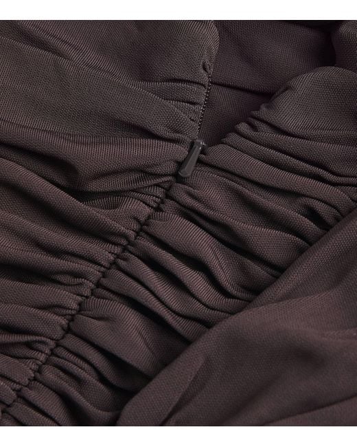 Christopher Esber Black Jersey Draped Cummerbund Top