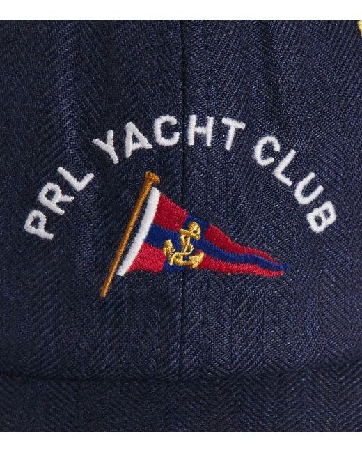 Polo Ralph Lauren Blue Cotton Yacht Club Baseball Cap for men