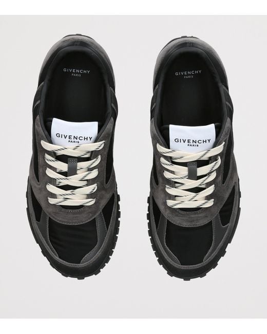 Givenchy Black Suede Glide Sneakers for men