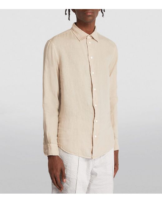 Emporio Armani Natural Linen Shirt for men