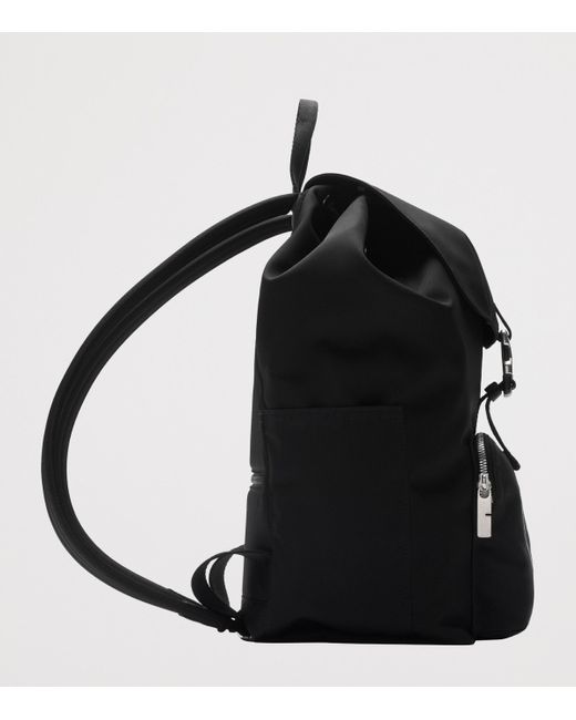 Burberry Black Orkney Flap Backpack for men