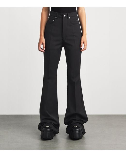 Rick Owens Black Bolan Bootcut Jeans