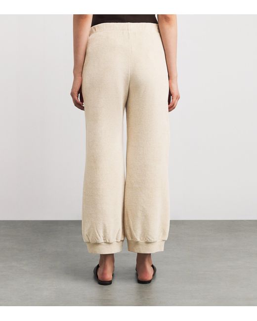Suzie Kondi Natural Cotton-Blend Harem Sweatpants