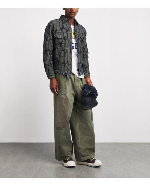 Kapital Gray Magpie Denim Jacket for men