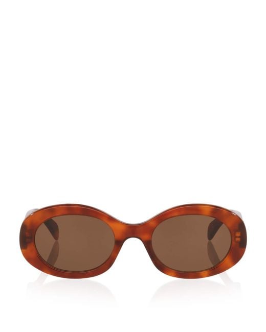 Céline Brown Triomphe Cl40194U Oval Sunglasses
