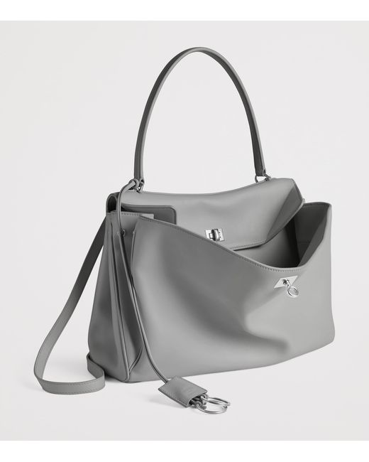Balenciaga Gray Medium Calfskin Rodeo Shoulder Bag