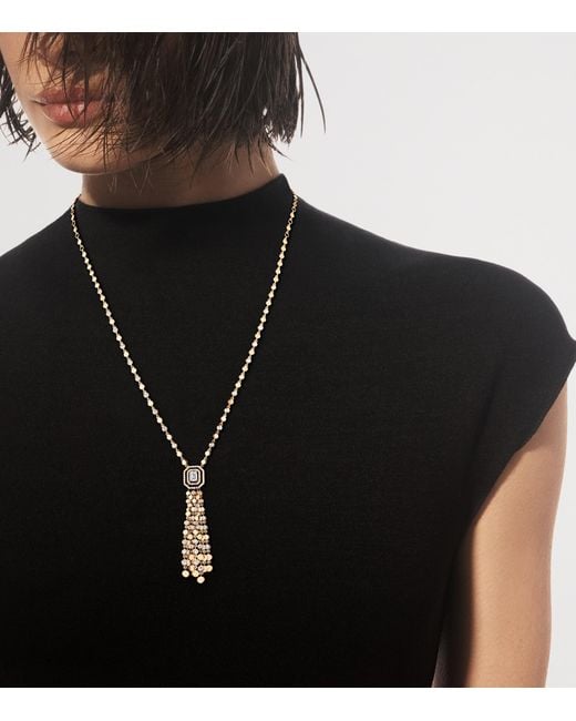 Messika Metallic D-Vibes Diamond And Tassel Necklace