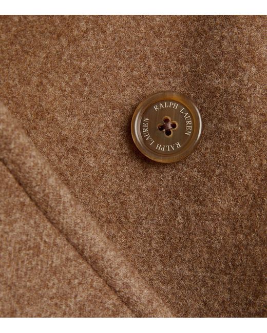Ralph Lauren Purple Label Brown Wool Peacoat for men