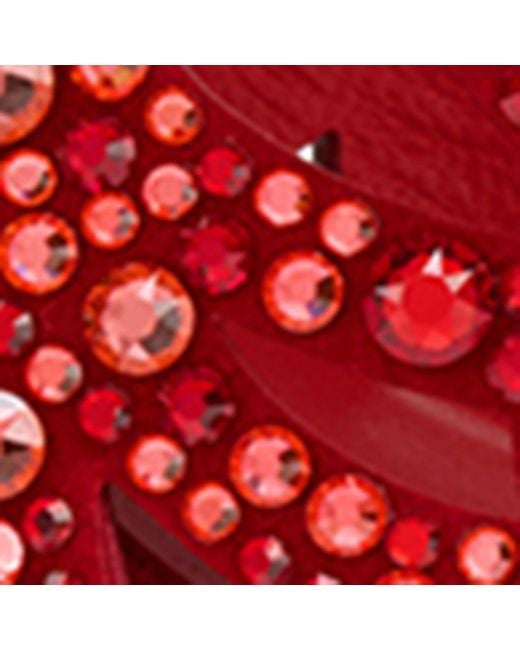 Christian Louboutin Red Lasera Strass Heeled Mules 100