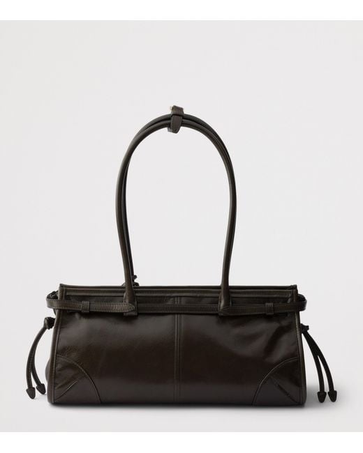 Prada Black Medium Leather Bonnie Shoulder Bag