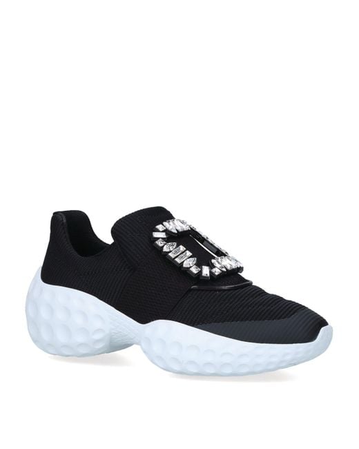 Roger Vivier Black Viv' Run Moonlight Sneakers