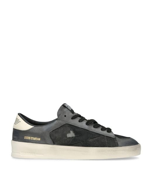 Golden Goose Deluxe Brand Brown Suede Distressed Stardan Sneakers for men