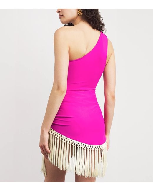 Taller Marmo Pink Pareo-Detail Yacare Swimsuit