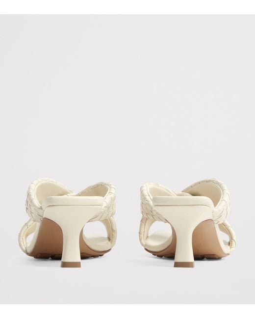 Bottega Veneta Natural Leather Intrecciato Riva Mules 50