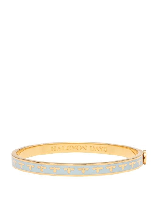 Halcyon Days Natural Plated Bee Bangle