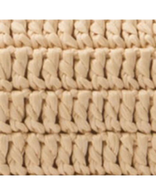 Prada Natural Woven Fabric Card Holder