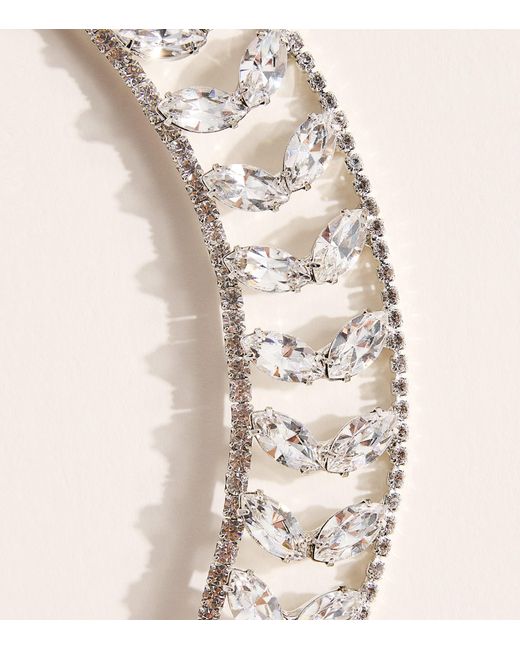 Jennifer Behr Natural Crystal-Embellished Alessia Tiara