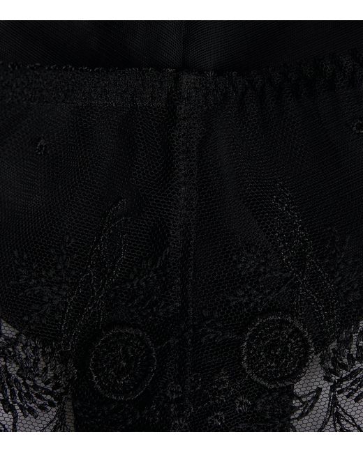 Simone Perele Black Lace Intrigue Briefs