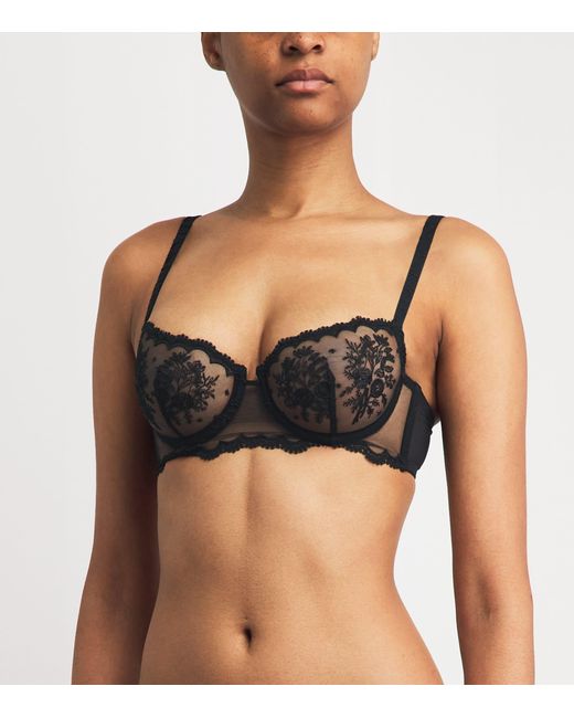 Simone Perele Black Lace Intrigue Half-Cup Bra