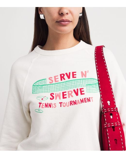 Mother White Cotton Itty Concert Sweater