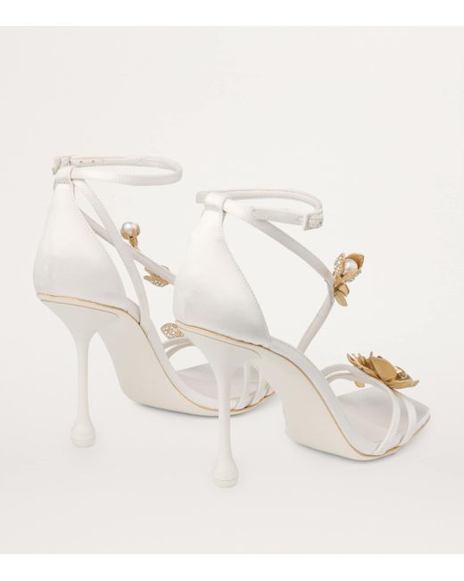 Jimmy Choo Metallic Zea Heeled Sandals 95