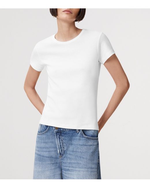 AllSaints White Organic Cotton Stevie T-Shirt