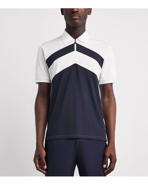 Bogner Blue Chevron Cuno Polo Shirt for men