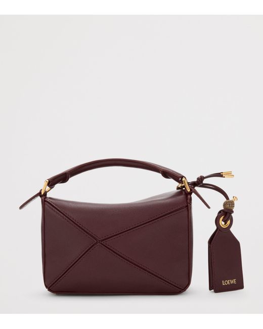 Loewe Brown Mini Leather Puzzle Top-Handle Bag