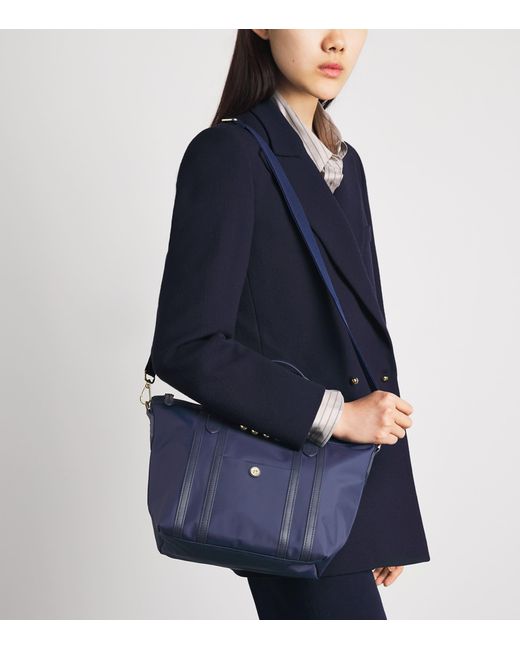 Harrods Blue Grab Nylon Jetsetter Tote Bag