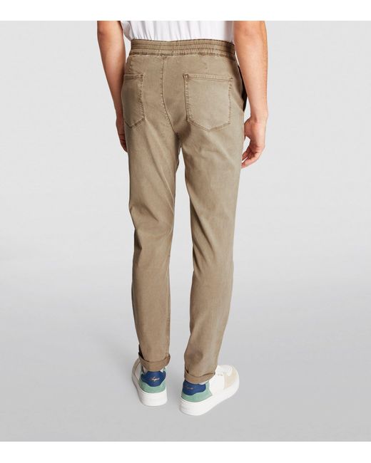 PAIGE Natural Drawstring Fraser Chinos for men