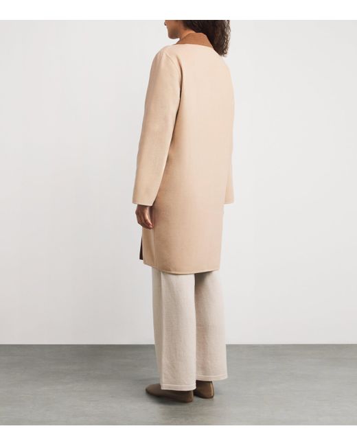 Eleventy Natural Wool Reversible Coat