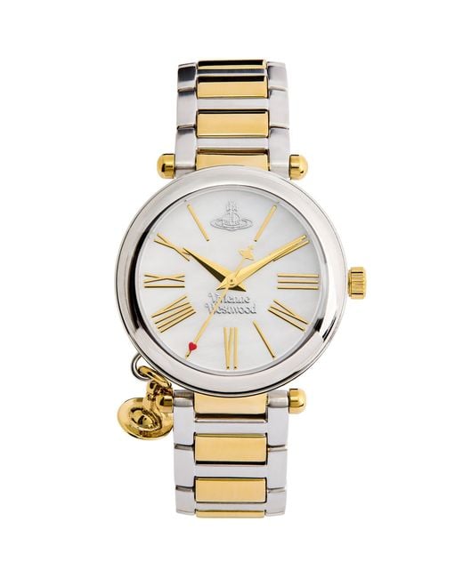 Vivienne Westwood Metallic Stainless Steel Mother Orb Watch