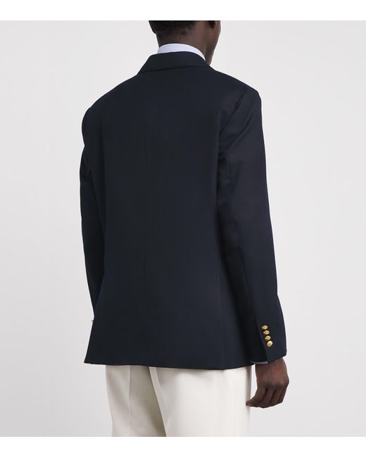Polo Ralph Lauren Blue Wool Double-Breasted Blazer for men