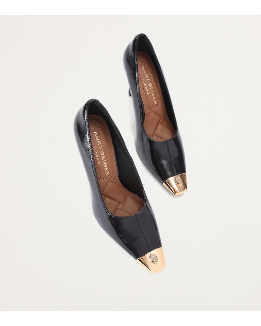Kurt Geiger Black Patent Leather Regent Pumps 90