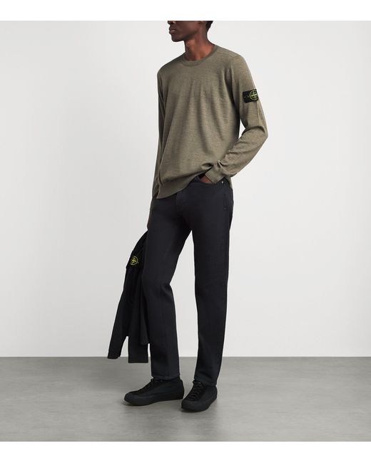 Stone Island Black Slim Jeans for men