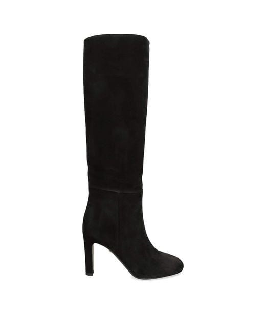 ALEVI Black Suede Auryn Knee High Boots 95