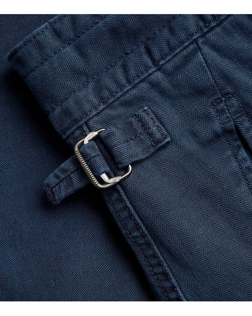 Polo Ralph Lauren Blue Cotton Cargo Trousers for men