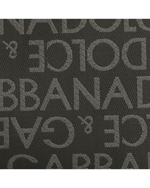 Dolce & Gabbana Black Monogram Wash Bag for men