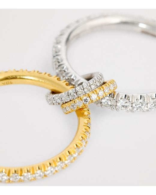 Spinelli Kilcollin Metallic And Diamond Cadence Ring