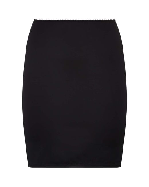 Hanro Black Satin Deluxe Underskirt