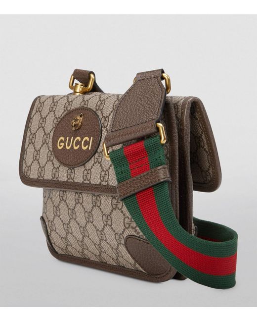 Gucci Gray Small Gg Supreme Messenger Bag for men