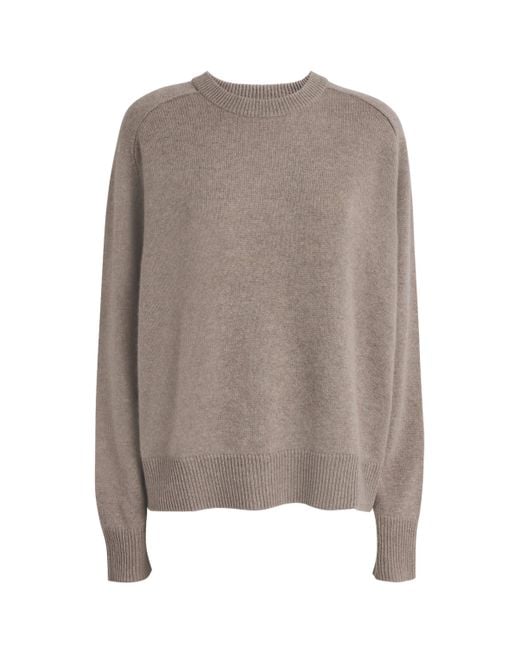 Soft Goat Brown Cashmere Boyfriend Sweater