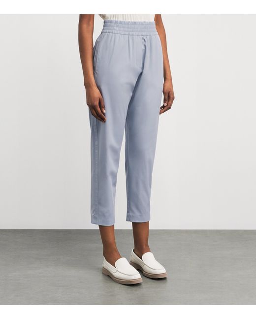 Eleventy Blue Cropped Trousers