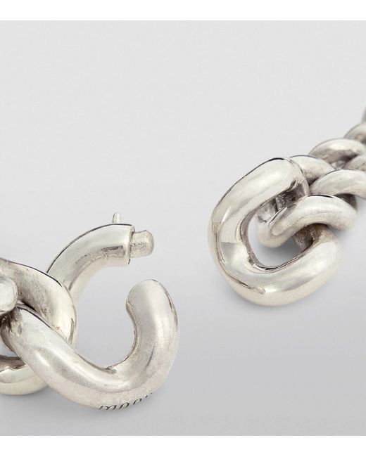 MAOR Metallic Sterling Silver Mic Curb Bracelet for men
