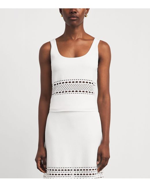 Jonathan Simkhai White Stretch-Jersey Fitzgerald Tank Top