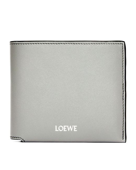Loewe Metallic Leather Bifold Wallet for men