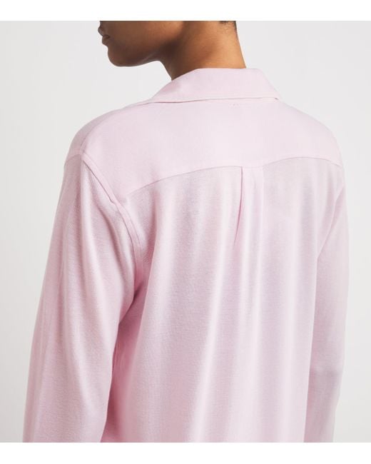 Polo Ralph Lauren Pink Cotton-Blend Polo Pony Pyjama Set